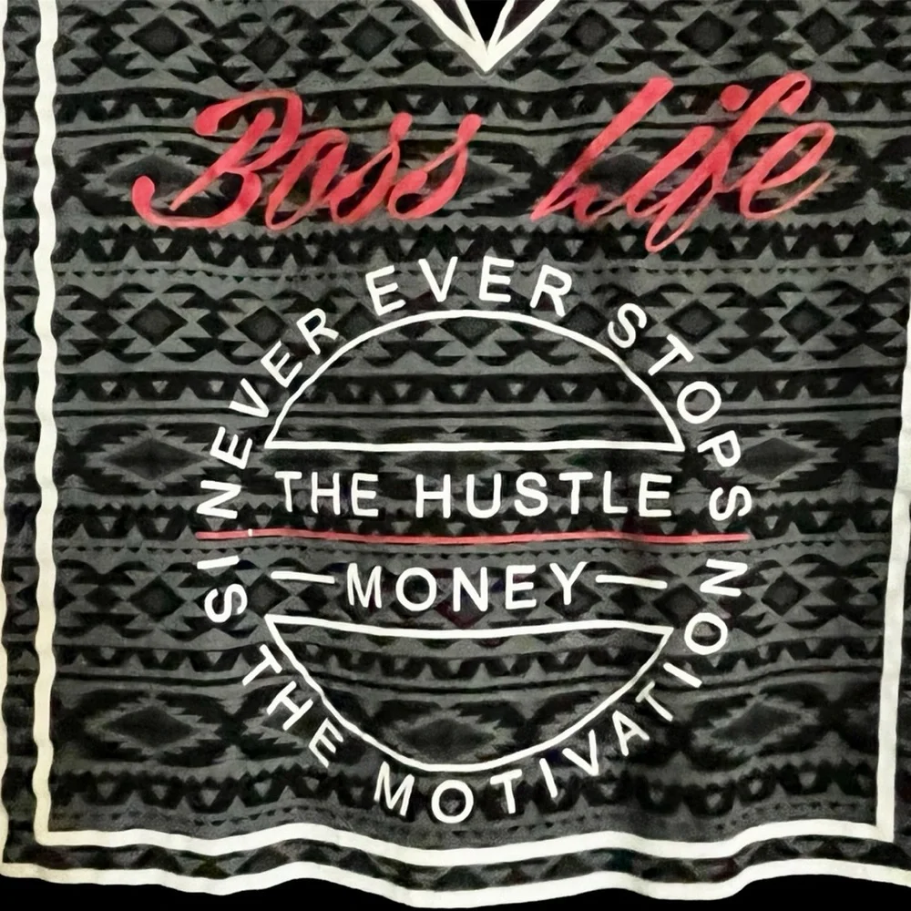 Hot Topic 2 Monkeys Side Hustle Tank True Black "Boss Life” Top New - Picture 7 of 10
